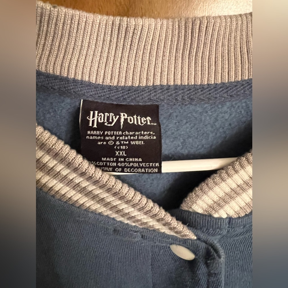 Harry Potter Womens Blue Ravenclaw House Licensed Varsity Jacket Size XL - Picture 3 of 4